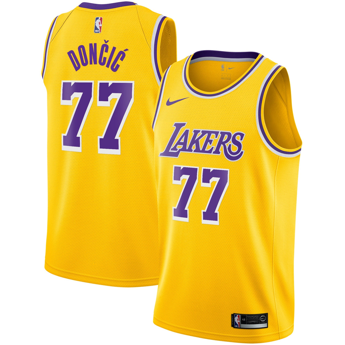 Los Angeles Lakers Nike Icon Edition Swingman Jersey - Gold product image 1