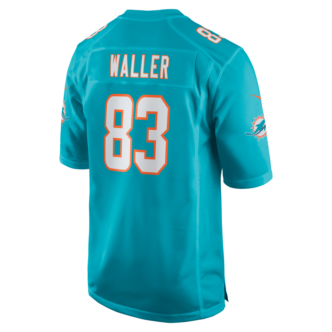 Miami Dolphins Darren Waller Aqua Team Game Jersey product image 3, provided for visual reference and product detail review