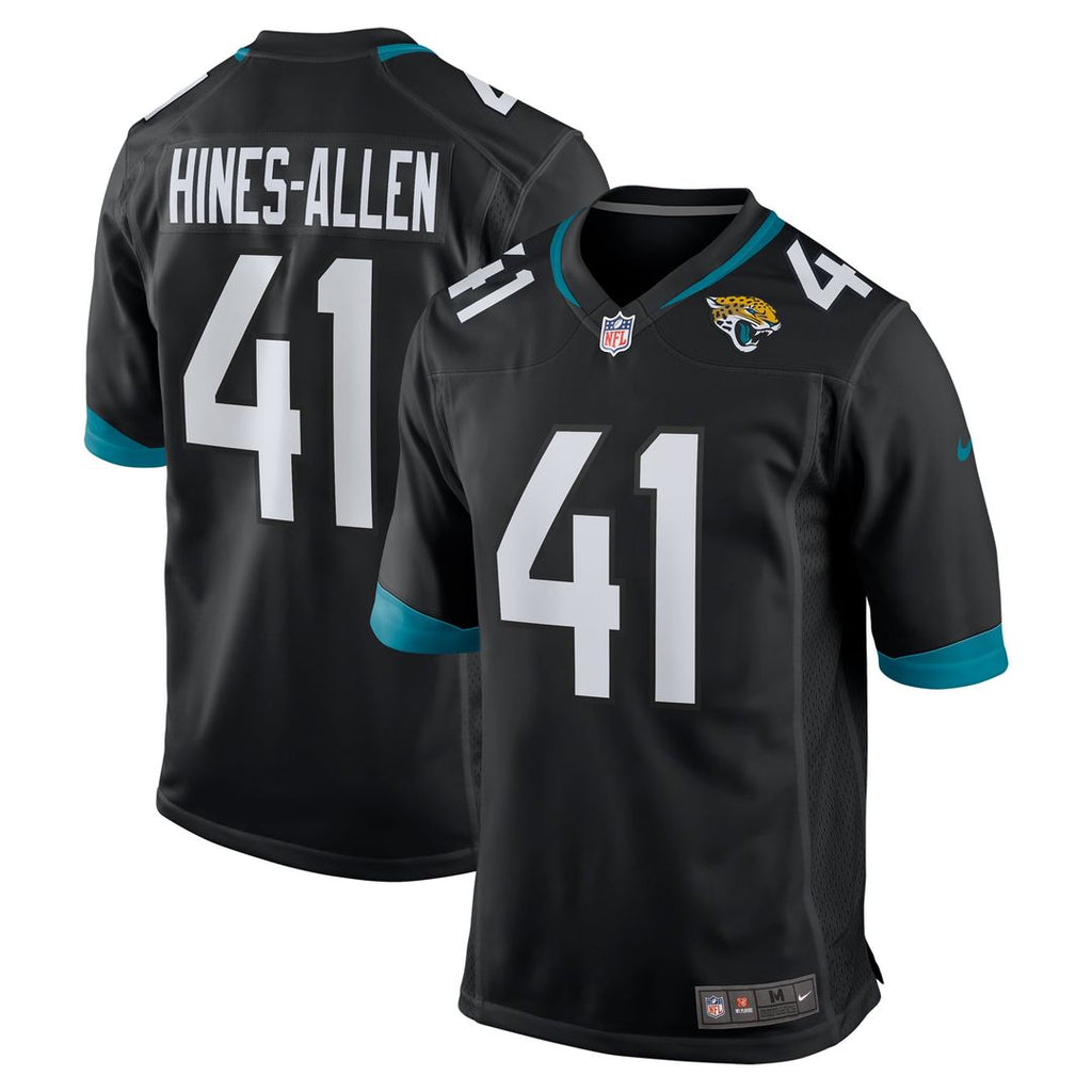 Jacksonville Jaguars Josh Hines-Allen Black Alternate Game Jersey product image 1, provided for visual reference and product