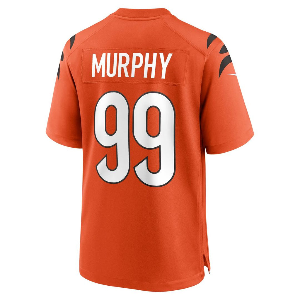 Cincinnati Bengals Myles Murphy Orange Alternate Game Jersey product image 3, provided for visual reference and product
