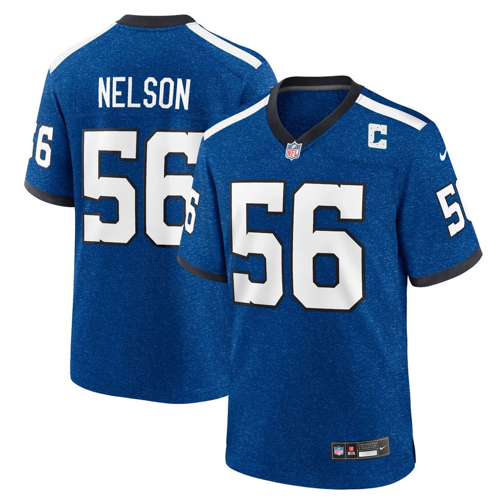Indianapolis Colts Quenton Nelson Royal Indiana Nights Alternate Game Jersey product image 1, provided for visual reference