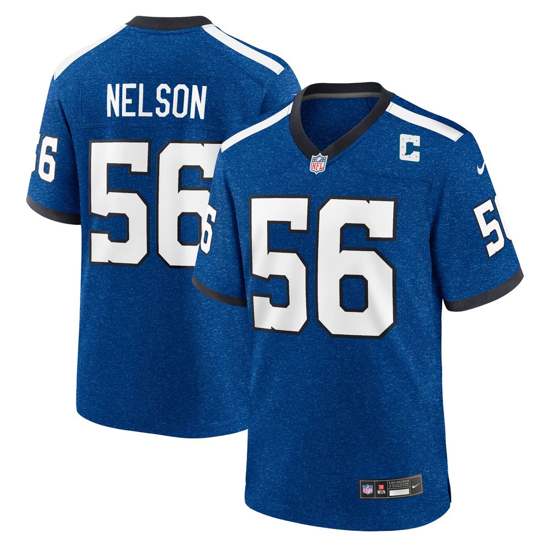 Indianapolis Colts Quenton Nelson Royal Indiana Nights Alternate Game Jersey product image 1, provided for visual reference