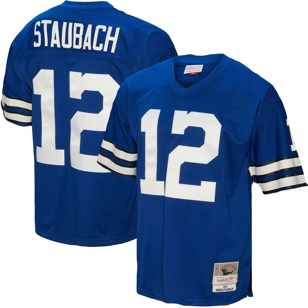 Dallas Cowboys Roger Staubach Royal Legacy Replica Jersey product image 1, provided for visual reference and product detail