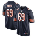 Chicago Bears Jeremiah Martin Navy Team Game Jersey product image 1, provided for visual reference and product detail review