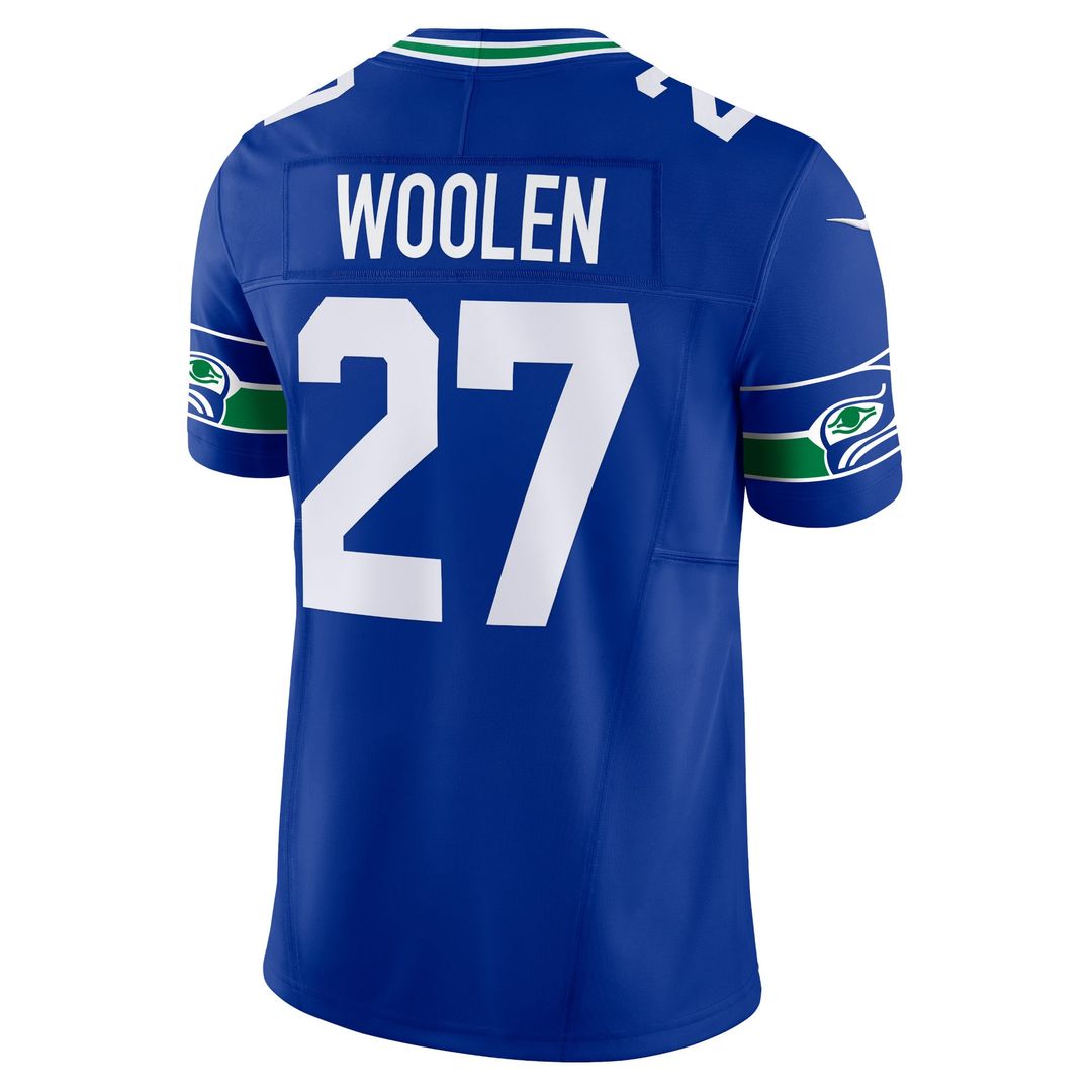 Seattle Seahawks Tariq Woolen Royal Alternate Vapor F.U.S.E. Limited Jersey product image 3, provided for visual reference