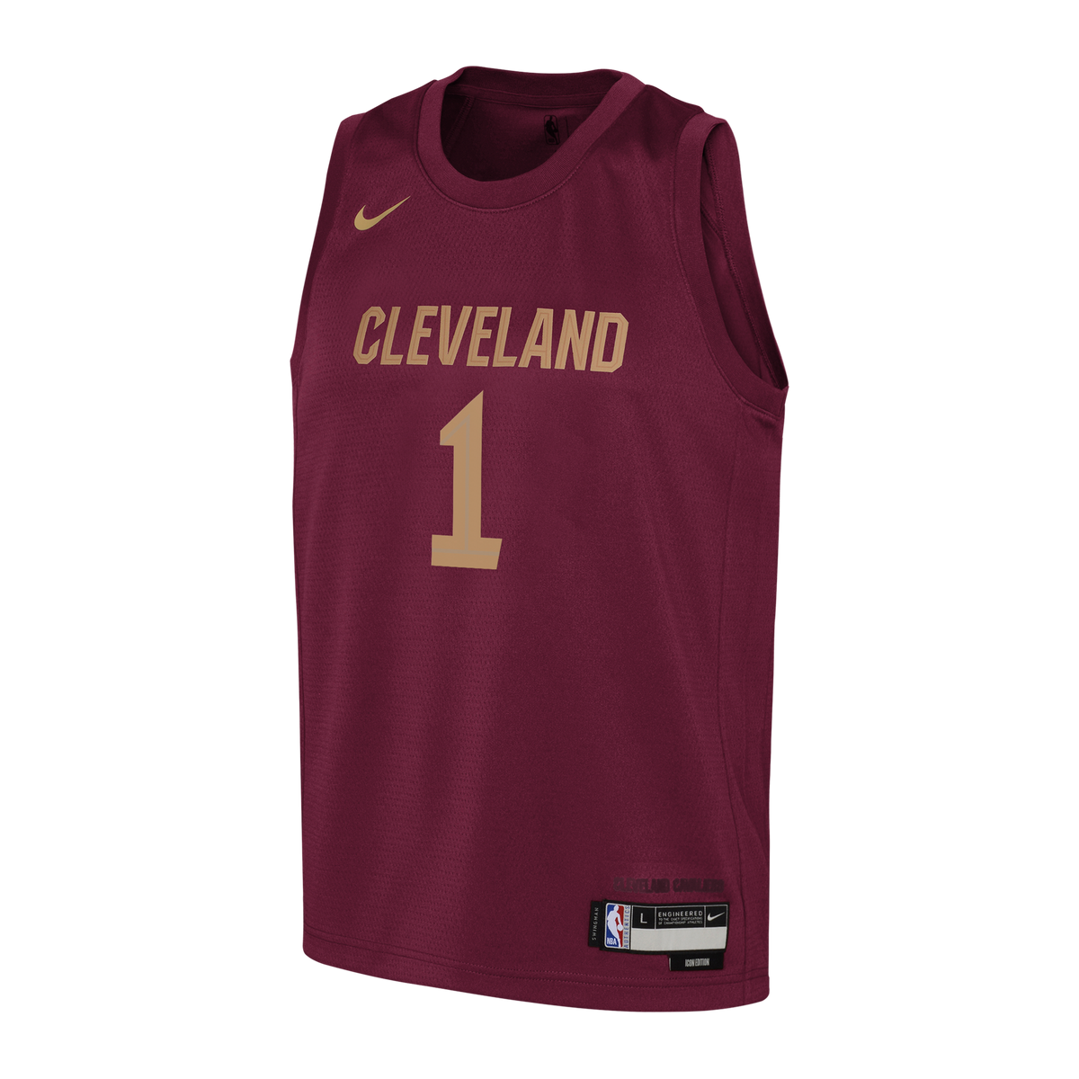 James Harden Cleveland Cavaliers Icon Edition Swingman Jersey - Wine - Youth product image 3, provided for visual reference