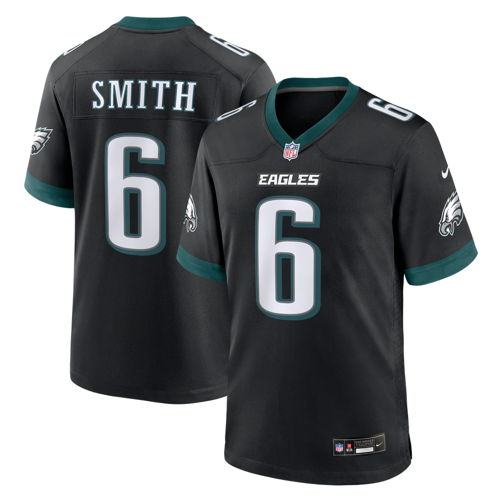 Philadelphia Eagles DeVonta Smith Midnight Green Team Game Jersey product image 7, provided for visual reference and product