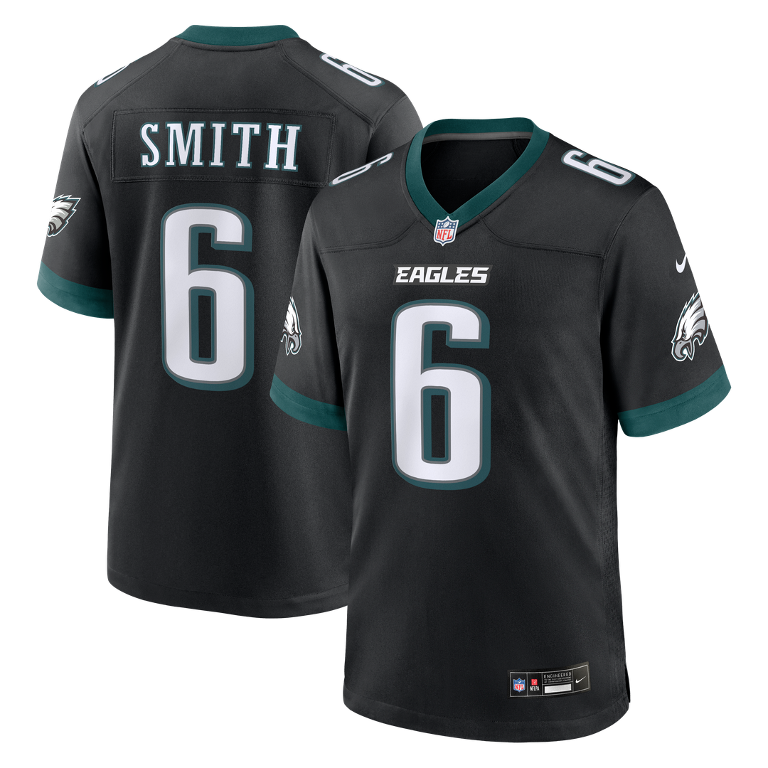 Philadelphia Eagles DeVonta Smith Midnight Green Team Game Jersey product image 7, provided for visual reference and product