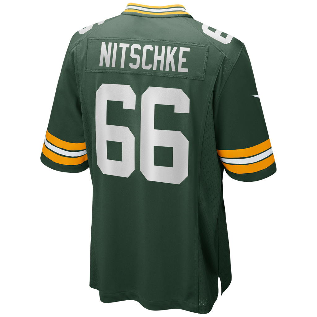 Green Bay Packers Ray Nitschke Green Game Retired Player Jersey product image 3, provided for visual reference and product