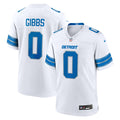 Detroit Lions Jahmyr Gibbs White Game Player Jersey product image 1, provided for visual reference and product detail review