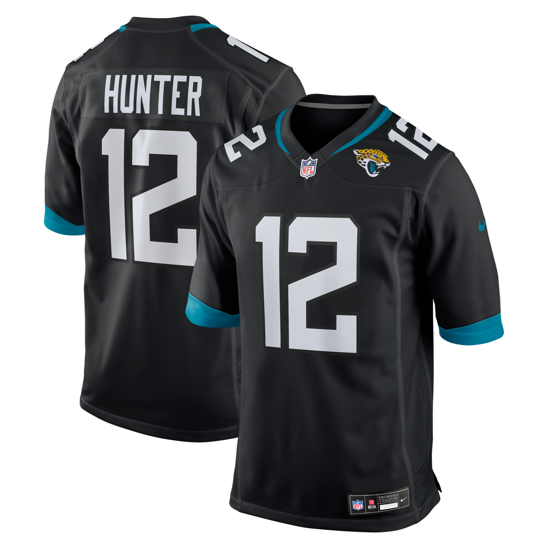 Jacksonville Jaguars Travis Hunter Black Alternate Game Jersey product image 1, provided for visual reference and product