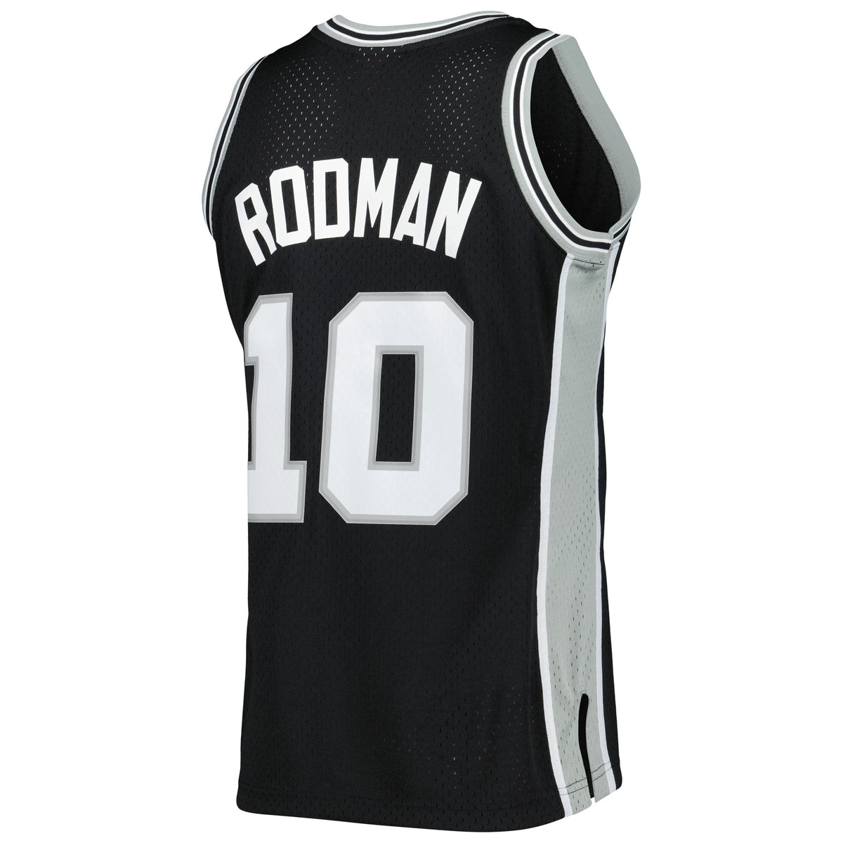 San Antonio Spurs Dennis Rodman Mitchell & Ness Black 1993/94 Hardwood Classics Swingman Jersey for Men product image 4,