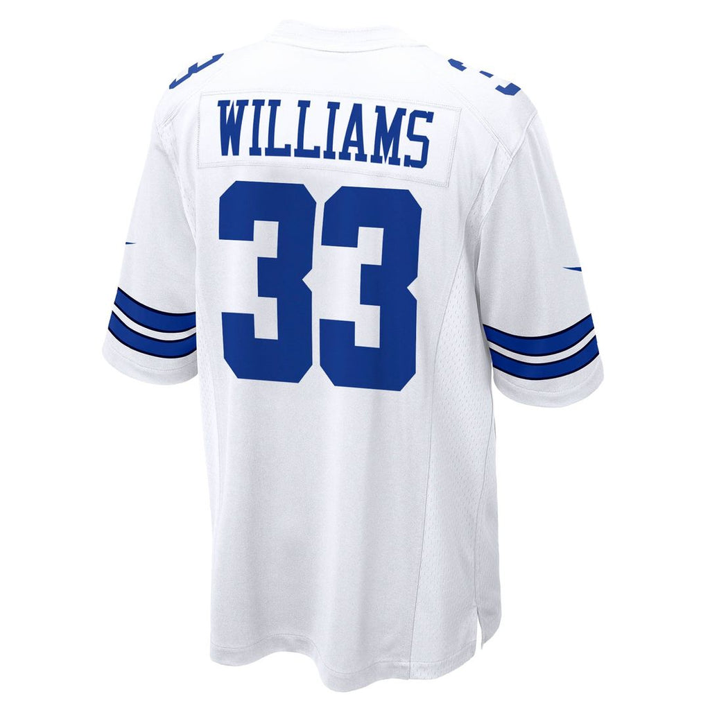Dallas Cowboys Javonte Williams White Game Jersey product image 6, provided for visual reference and product detail review