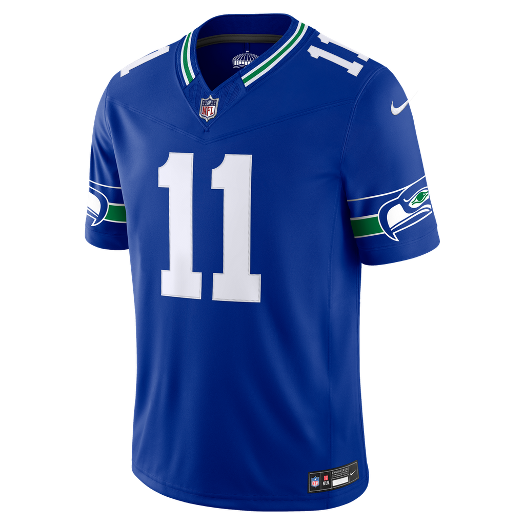 Seattle Seahawks Jaxon Smith-Njigba Royal Alternate Vapor F.U.S.E. Stitched Limited Jersey product image 2, provided for