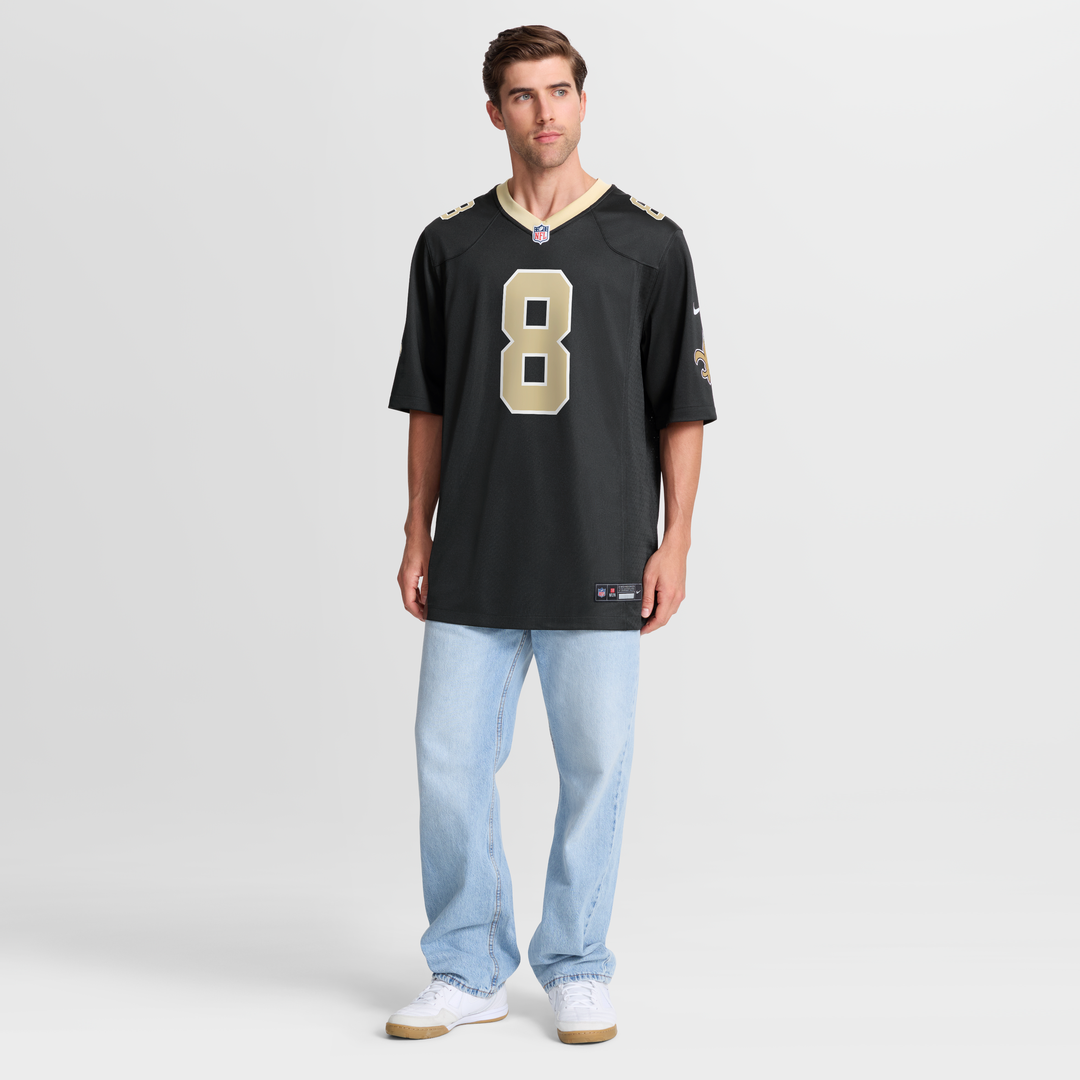 New Orleans Saints Archie Manning Black Game Retired Player Jersey product image 7, provided for visual reference and