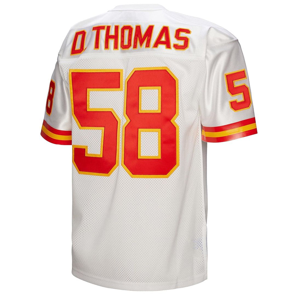 Kansas City Chiefs 1994 Derrick Thomas White Authentic Throwback Retired Player Jersey product image 3, provided for visual