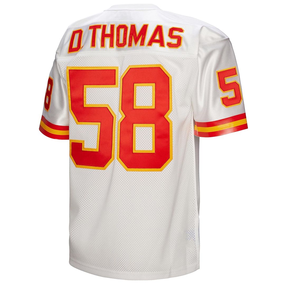 Kansas City Chiefs 1994 Derrick Thomas White Authentic Throwback Retired Player Jersey product image 3, provided for visual