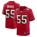 Tampa Bay Buccaneers Derrick Brooks Red Retired Player Game Jersey product image 1, provided for visual reference and