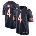 Chicago Bears D'Andre Swift Navy Game Jersey product image 1, provided for visual reference and product detail review