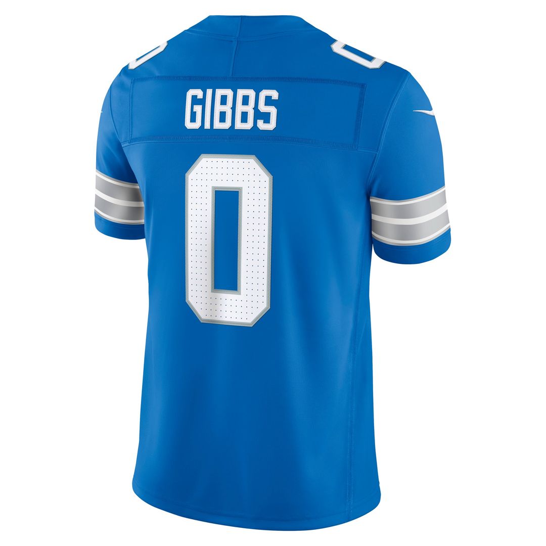 Detroit Lions Jahmyr Gibbs Black Alternate Vapor F.U.S.E. Stitched Limited Jersey product image 12, provided for visual