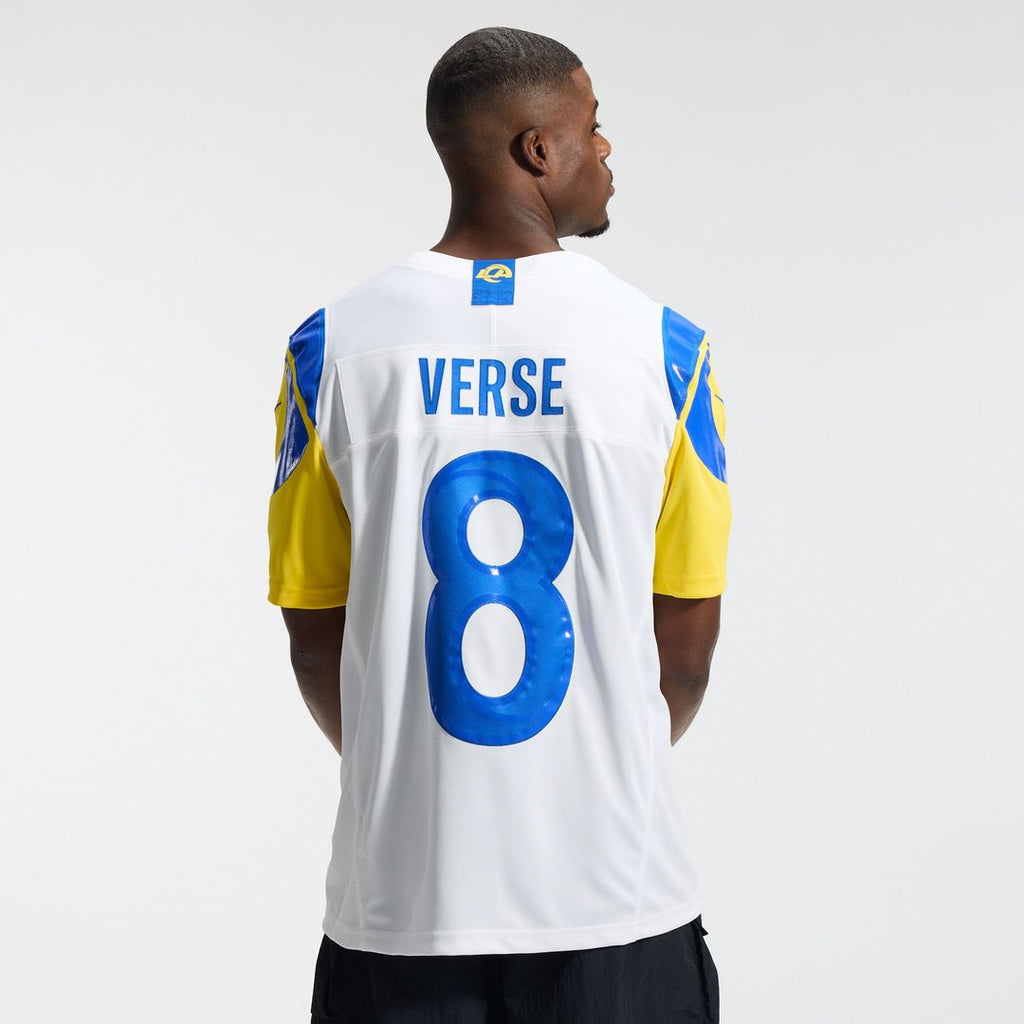 Los Angeles Rams Jared Verse White Vapor F.U.S.E. Stitched Limited Jersey product image 16, provided for visual reference