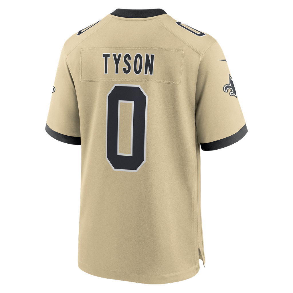 New Orleans Saints Jordyn Tyson Black Team Game Jersey product image 15, provided for visual reference and product detail