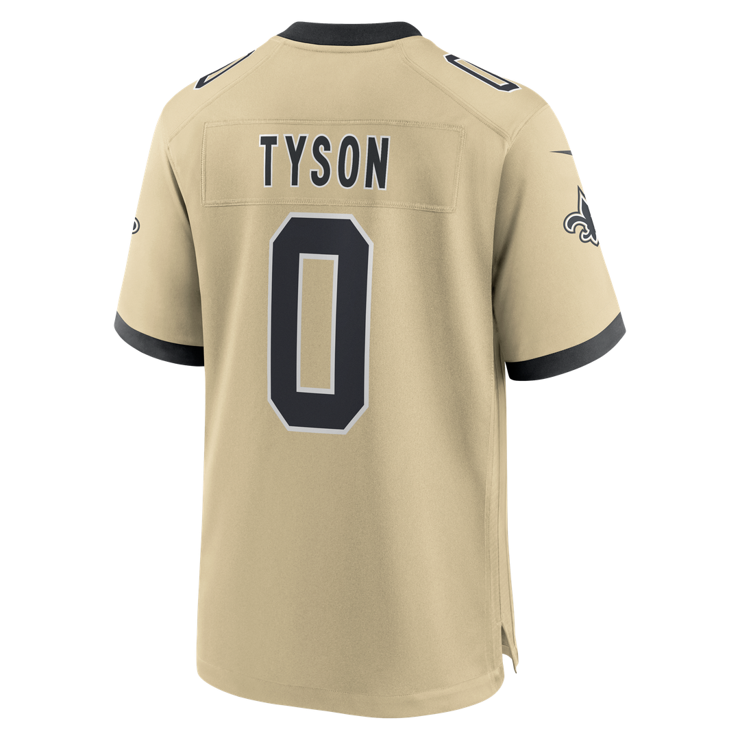 New Orleans Saints Jordyn Tyson Black Team Game Jersey product image 15, provided for visual reference and product detail