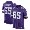 Minnesota Vikings Michael Jurgens Purple Game Jersey product image 1, provided for visual reference and product detail review