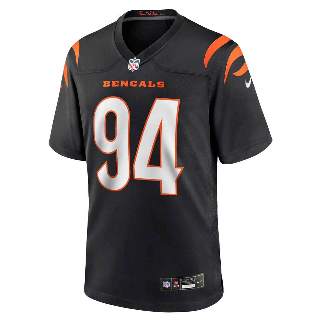 Cincinnati Bengals Sam Hubbard Black Player Game Jersey product image 2, provided for visual reference and product detail