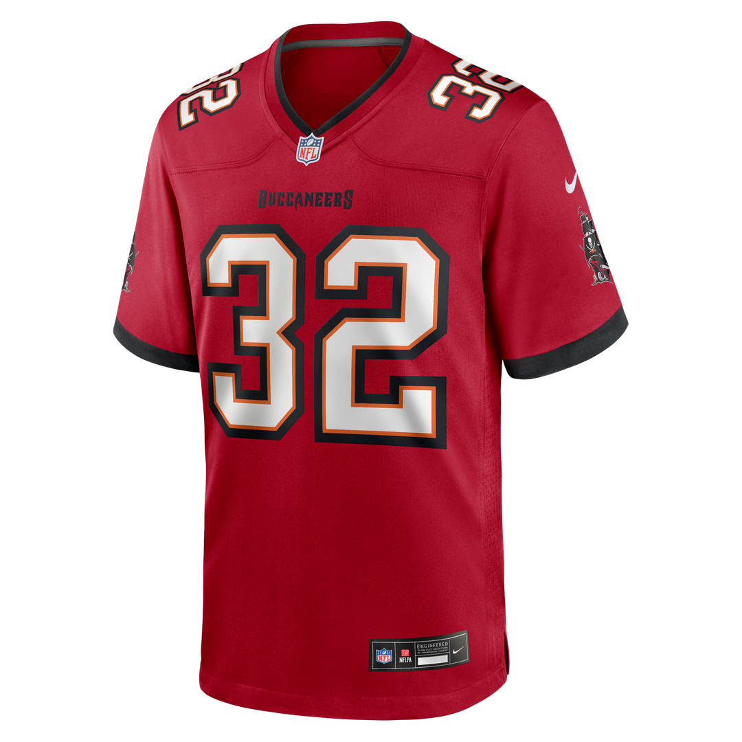 Tampa Bay Buccaneers James Wilder Red Game Retired Player Jersey product image 2, provided for visual reference and product