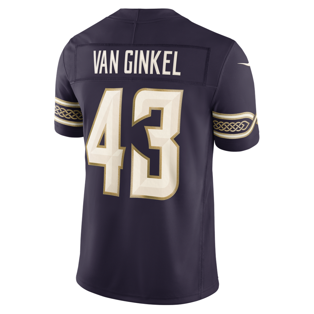 Minnesota Vikings Andrew Van Ginkel Purple 2026 Rivalries Collection Stitched Limited Jersey product image 7, provided for