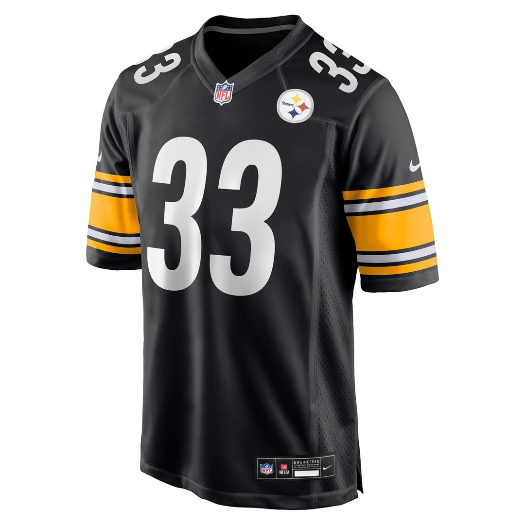 Pittsburgh Steelers Jack Sawyer Black Team Game Jersey product image 8, provided for visual reference and product detail