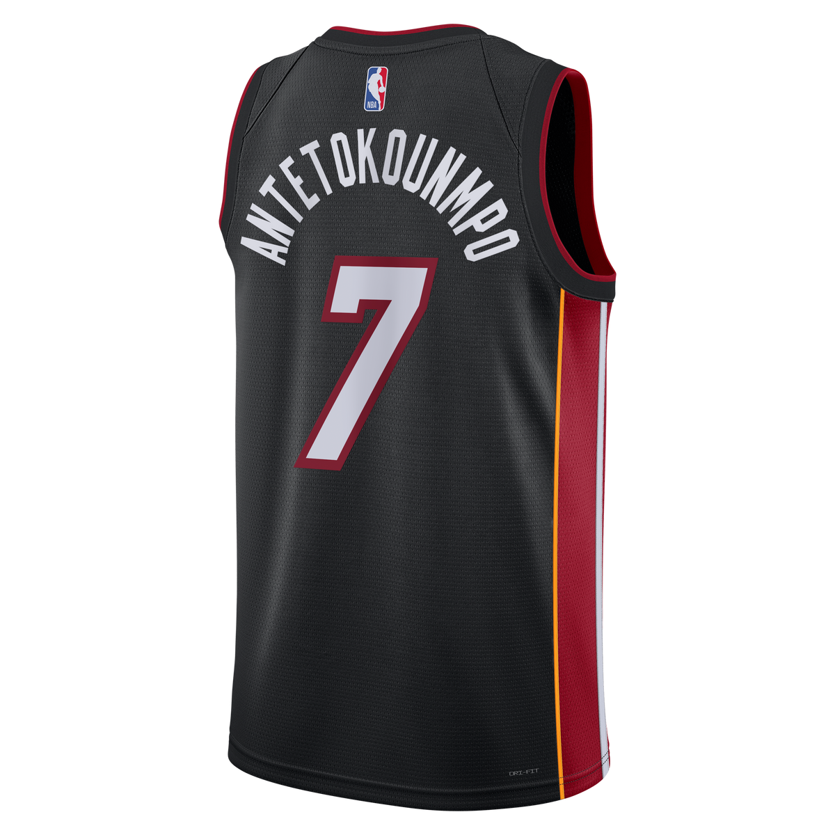 Giannis Antetokounmpo Miami Heat Icon Edition Swingman Jersey - Black - Unisex product image 4, provided for visual