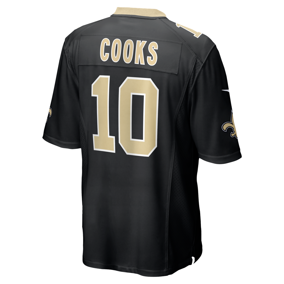 New Orleans Saints Brandin Cooks Black Team Game Jersey product image 3, provided for visual reference and product detail