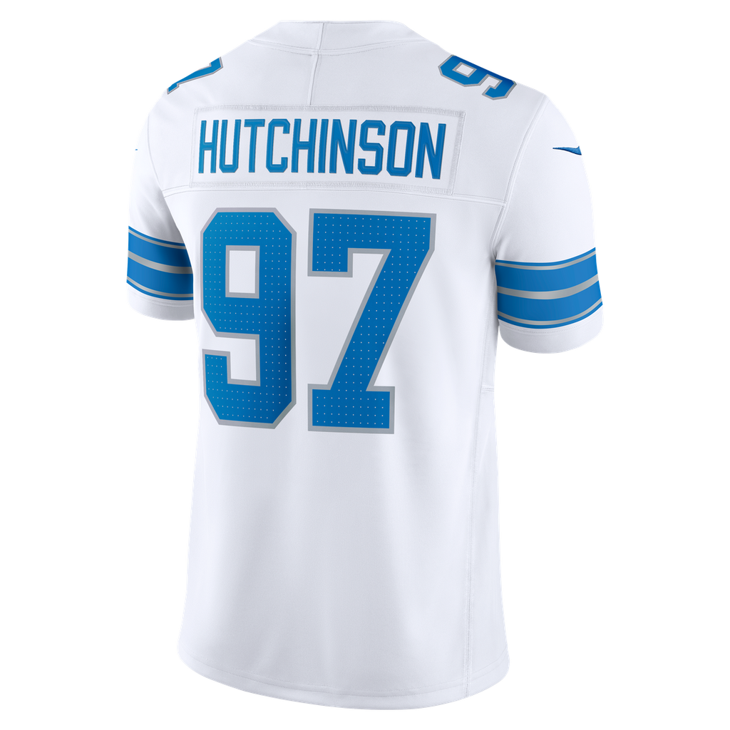 Detroit Lions Aidan Hutchinson Blue Team Vapor F.U.S.E. Stitched Limited Jersey product image 12, provided for visual