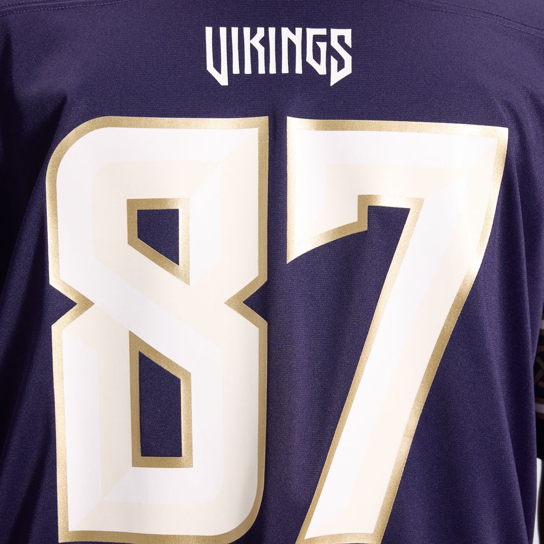 Minnesota Vikings T.J. Hockenson Purple 2026 Rivalries Collection Game Jersey product image 16, provided for visual