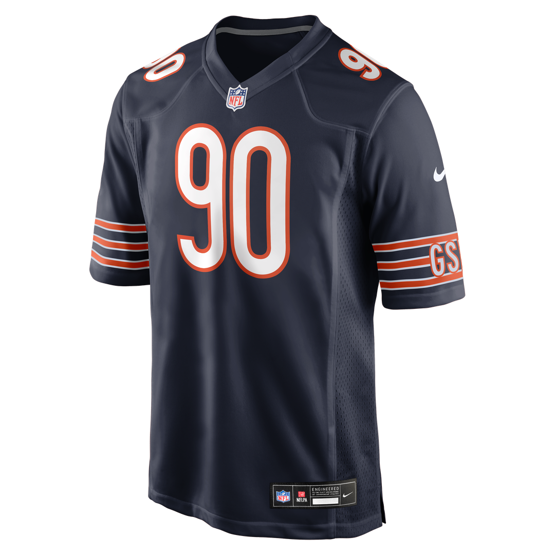 Chicago Bears Neville Gallimore Navy Team Game Jersey product image 2, provided for visual reference and product detail
