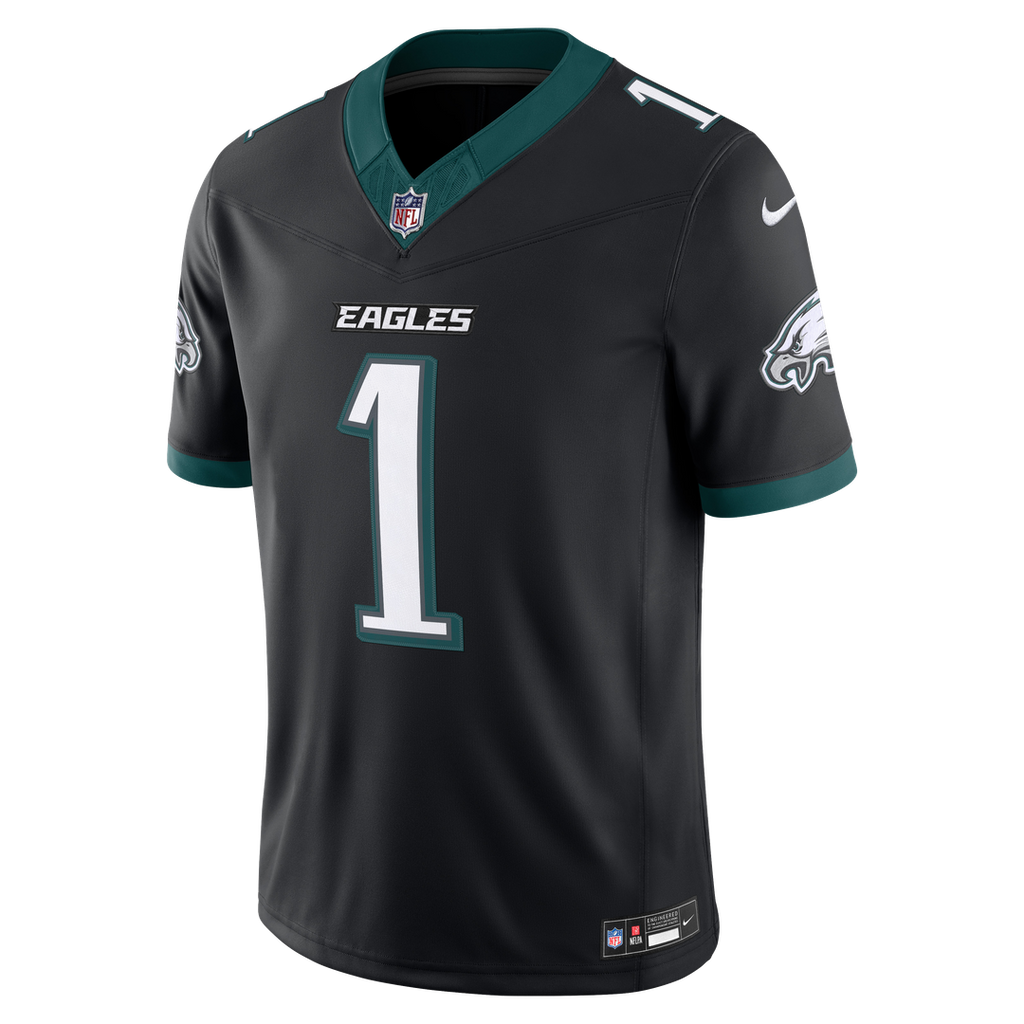 Philadelphia Eagles Jalen Hurts White Vapor F.U.S.E. Stitched Limited Jersey product image 14, provided for visual reference