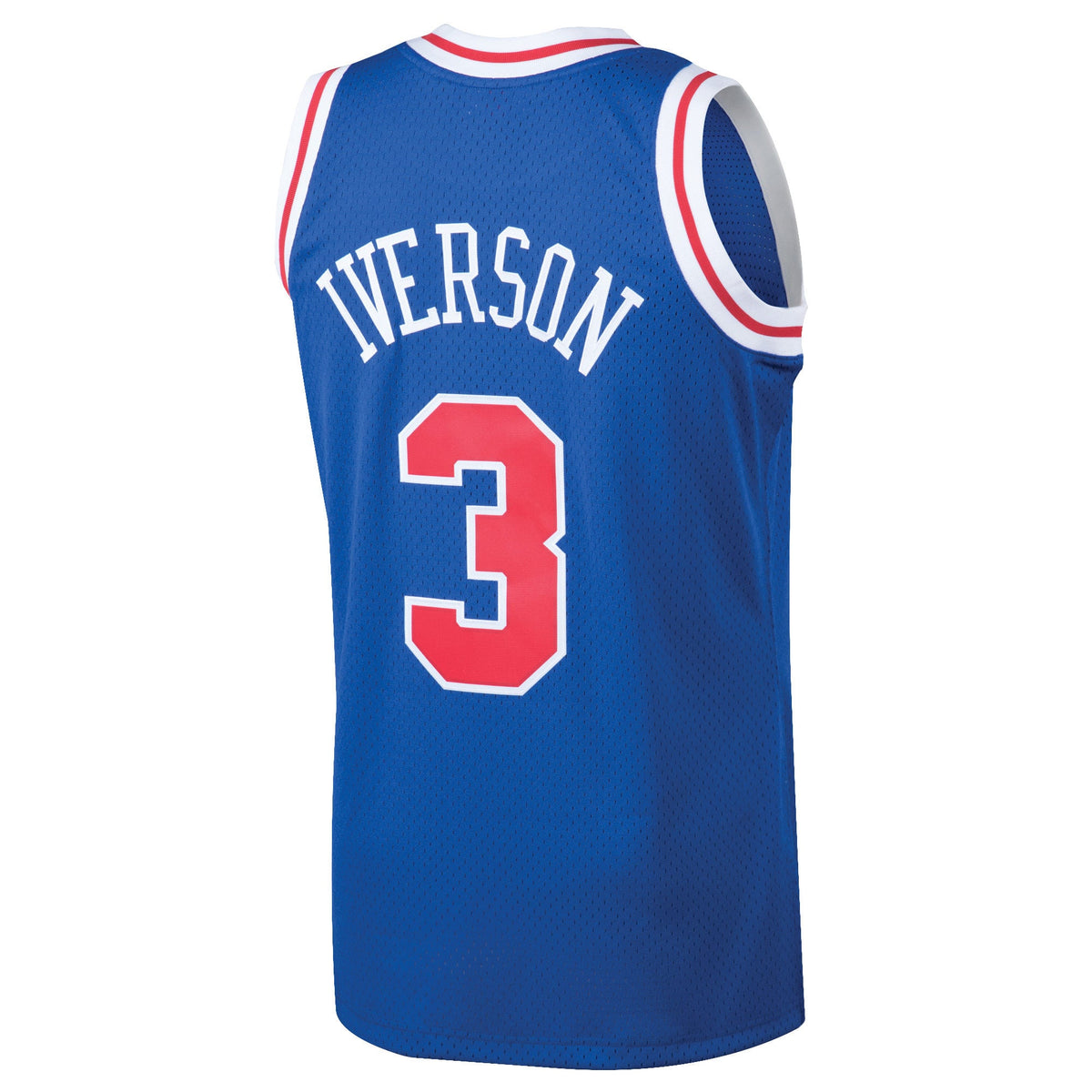 Philadelphia 76ers Allen Iverson Mitchell & Ness Royal 1996/97 Hardwood Classics Swingman Jersey for Men product image 4,