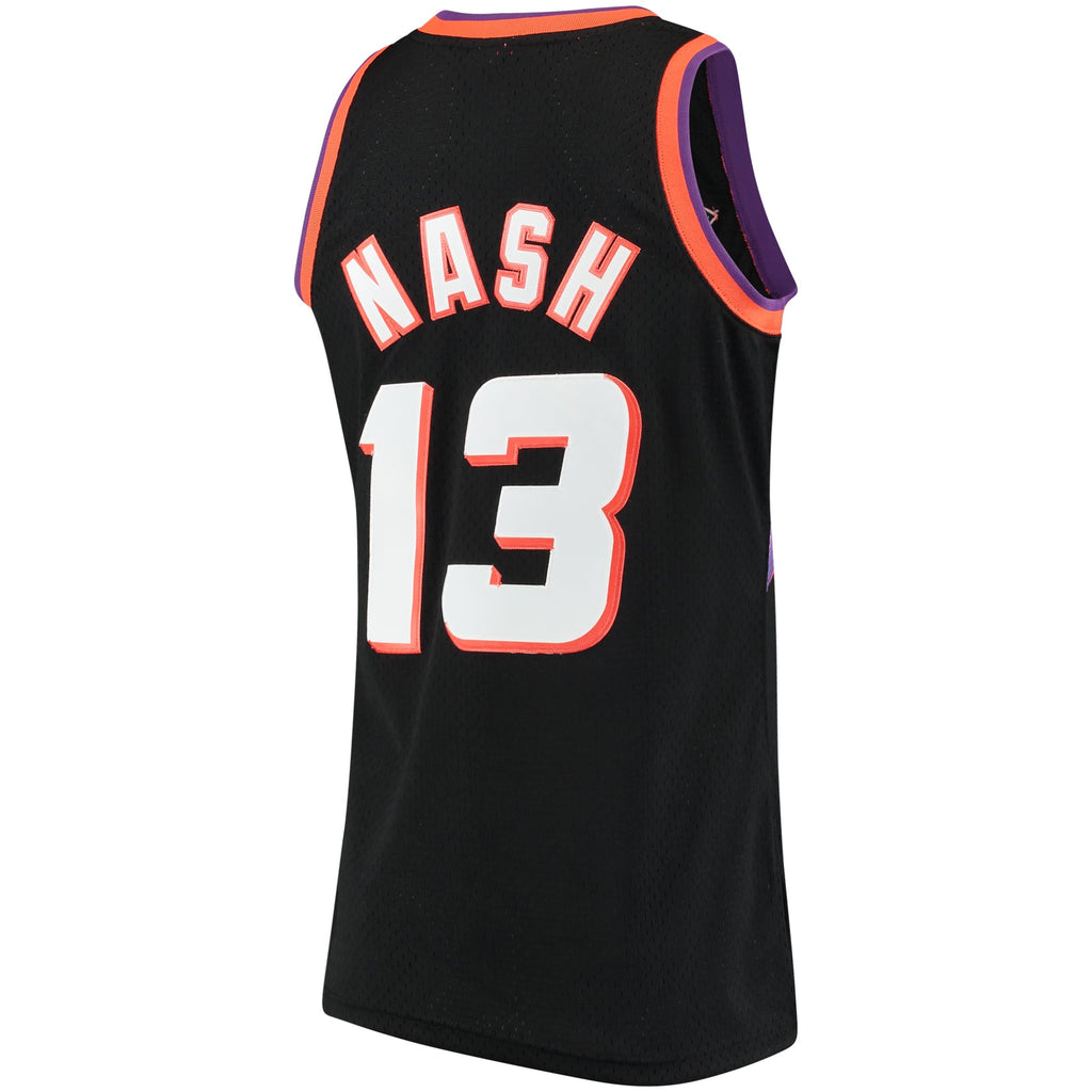 Phoenix Suns Steve Nash Mitchell & Ness Black 1996/97 Hardwood Classics Swingman Jersey for Men product image 4, provided