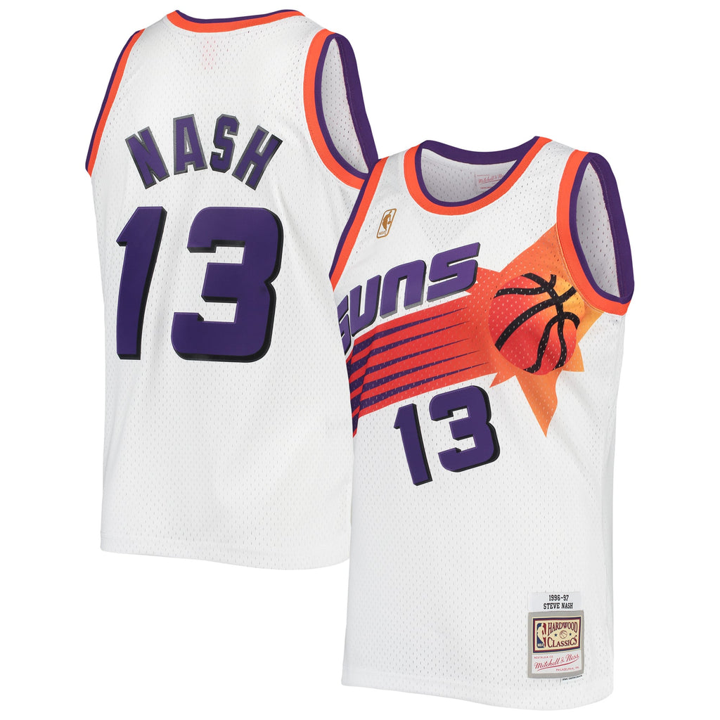 Phoenix Suns Steve Nash Mitchell & Ness White 1996/97 Hardwood Classics Swingman Jersey for Men product image 2, provided
