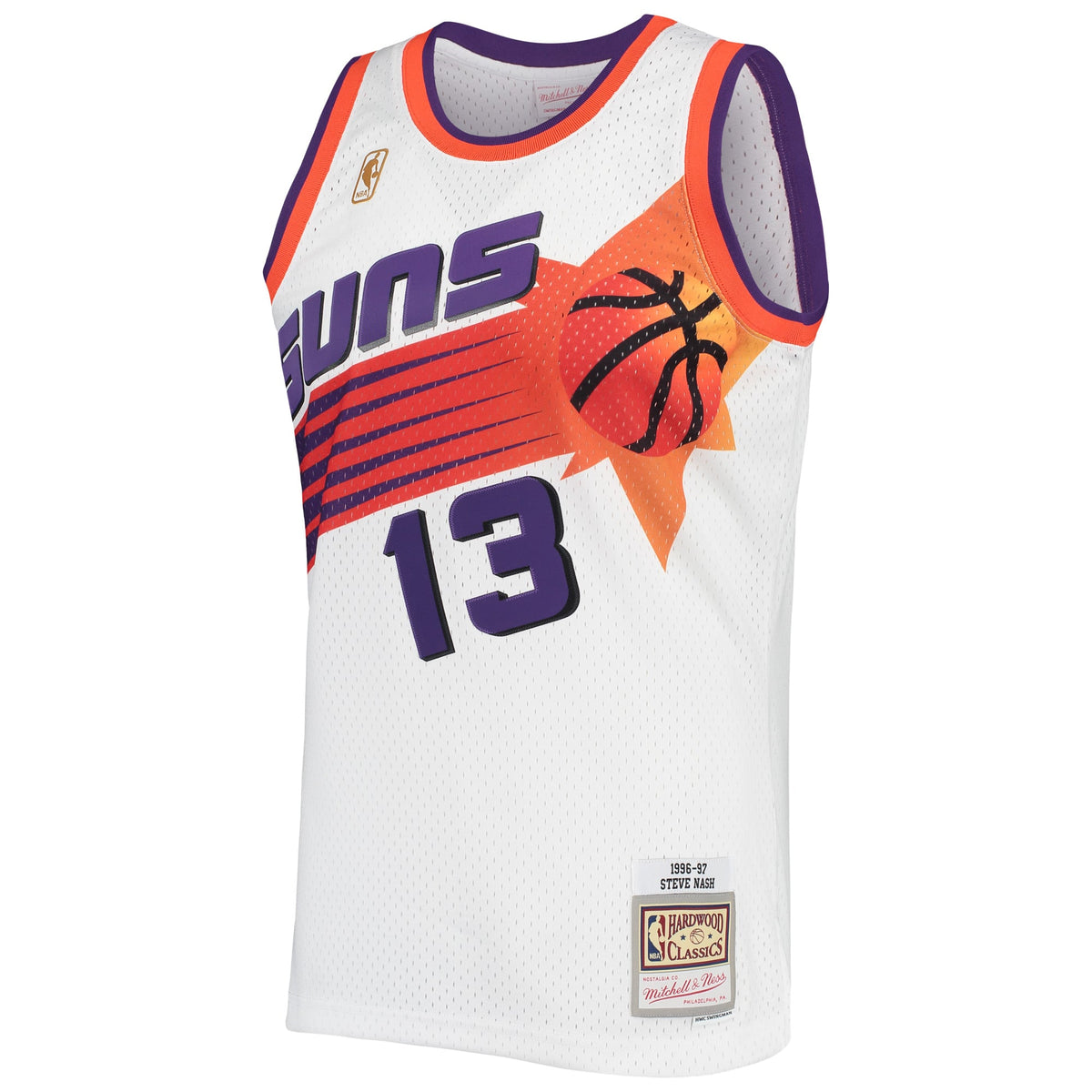 Phoenix Suns Steve Nash Mitchell & Ness White 1996/97 Hardwood Classics Swingman Jersey for Men product image 3, provided