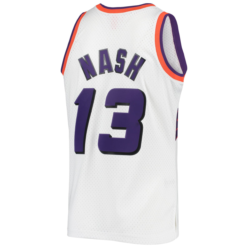 Phoenix Suns Steve Nash Mitchell & Ness White 1996/97 Hardwood Classics Swingman Jersey for Men product image 4, provided