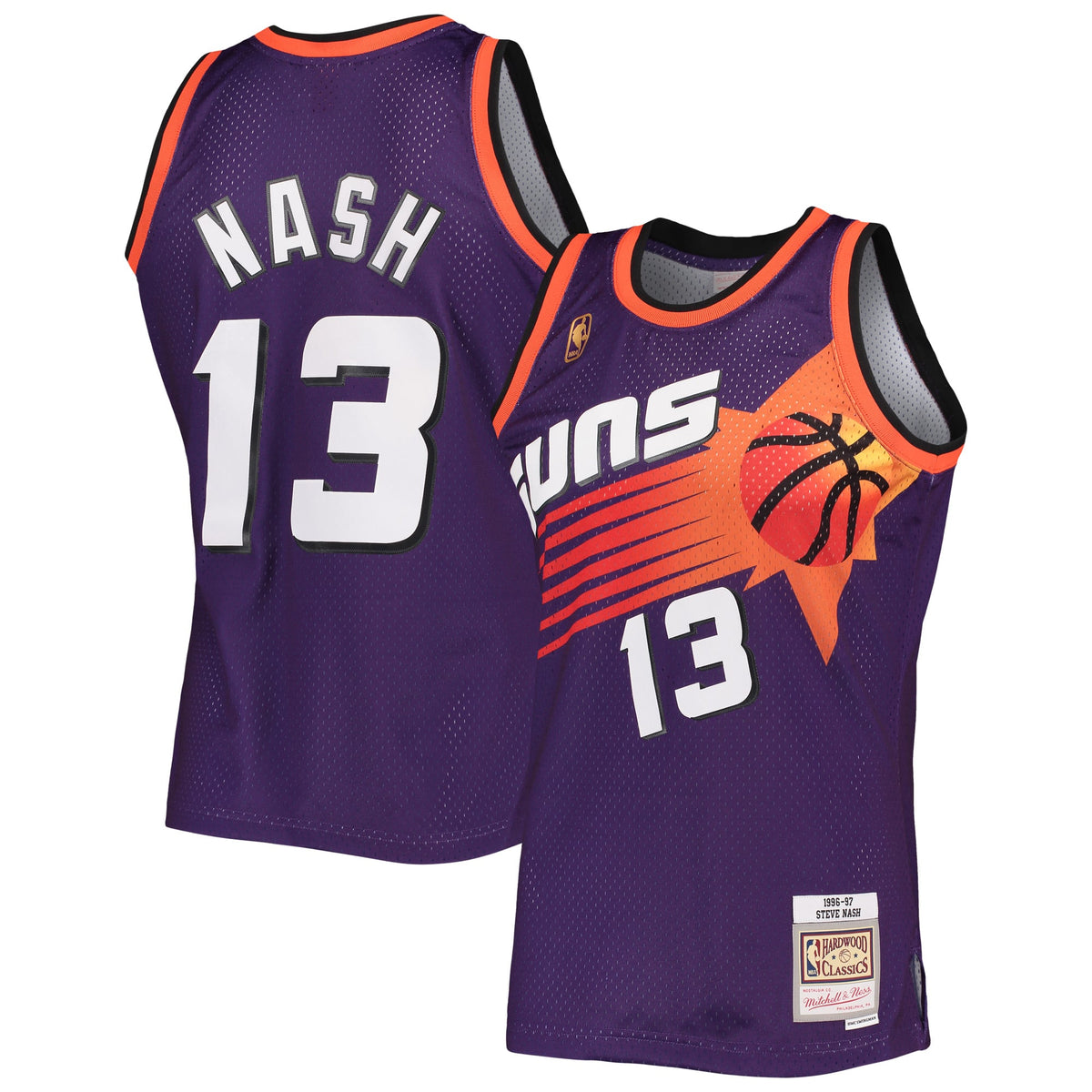 Phoenix Suns Steve Nash Mitchell & Ness Purple 1996/97 Hardwood Classics Swingman Jersey for Men product image 1, provided