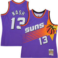 Phoenix Suns Steve Nash Mitchell & Ness Purple Hardwood Classics 1996/97 Tropical Swingman Jersey for Men product image 1,