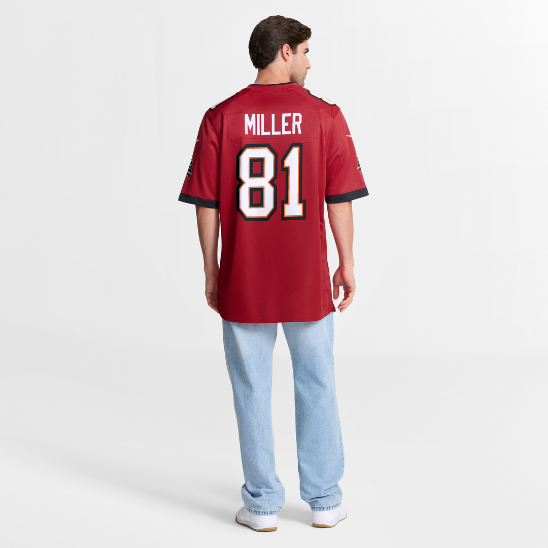 Tampa Bay Buccaneers Ryan Miller Red Team Game Jersey product image 8, provided for visual reference and product detail
