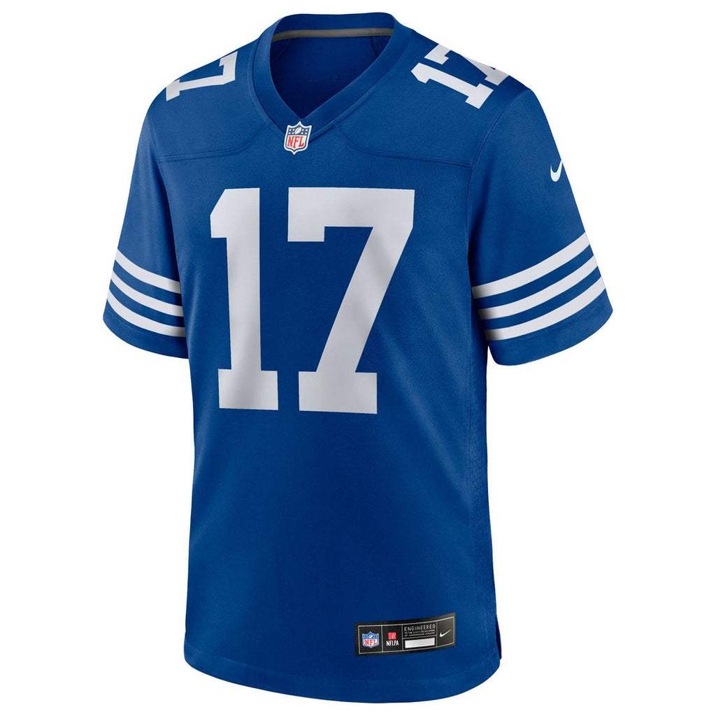 Indianapolis Colts Daniel Jones Royal Alternate Game Jersey product image 2, provided for visual reference and product