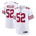 San Francisco 49ers Patrick Willis White Retired Player Game Jersey product image 1, provided for visual reference and