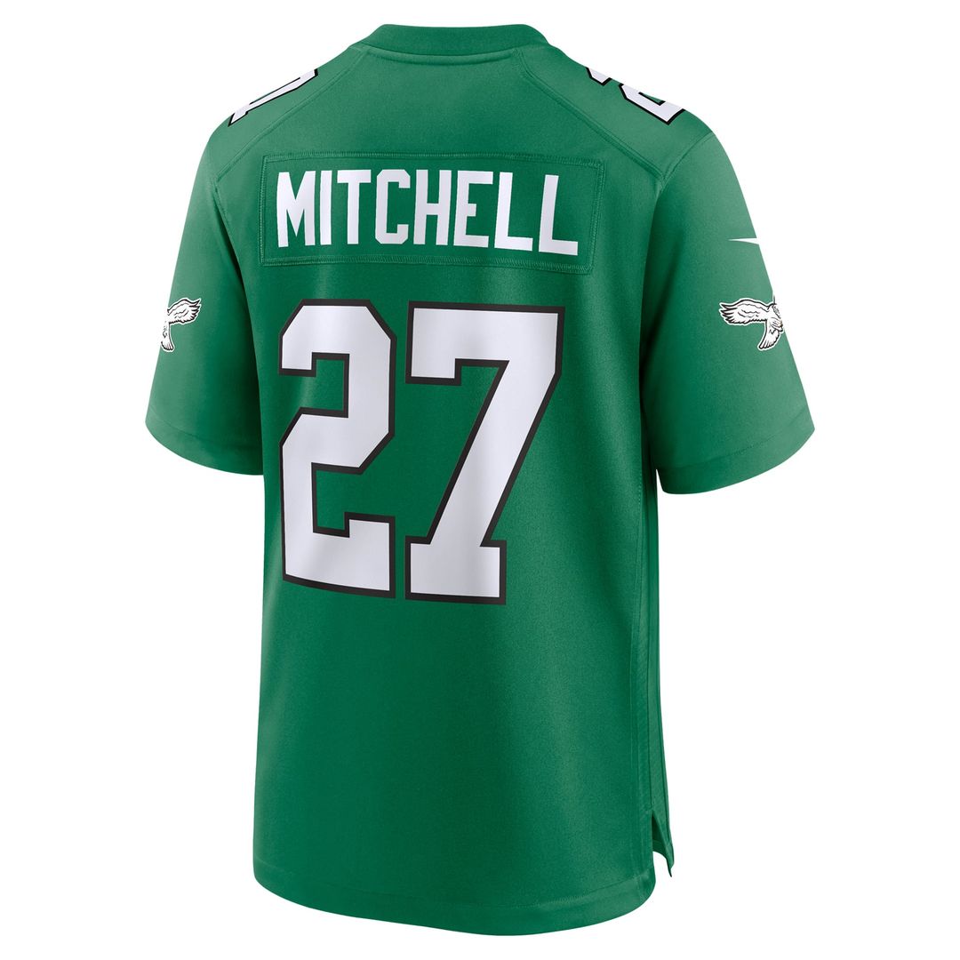Philadelphia Eagles Quinyon Mitchell Black Alternate Game Jersey product image 15, provided for visual reference and product