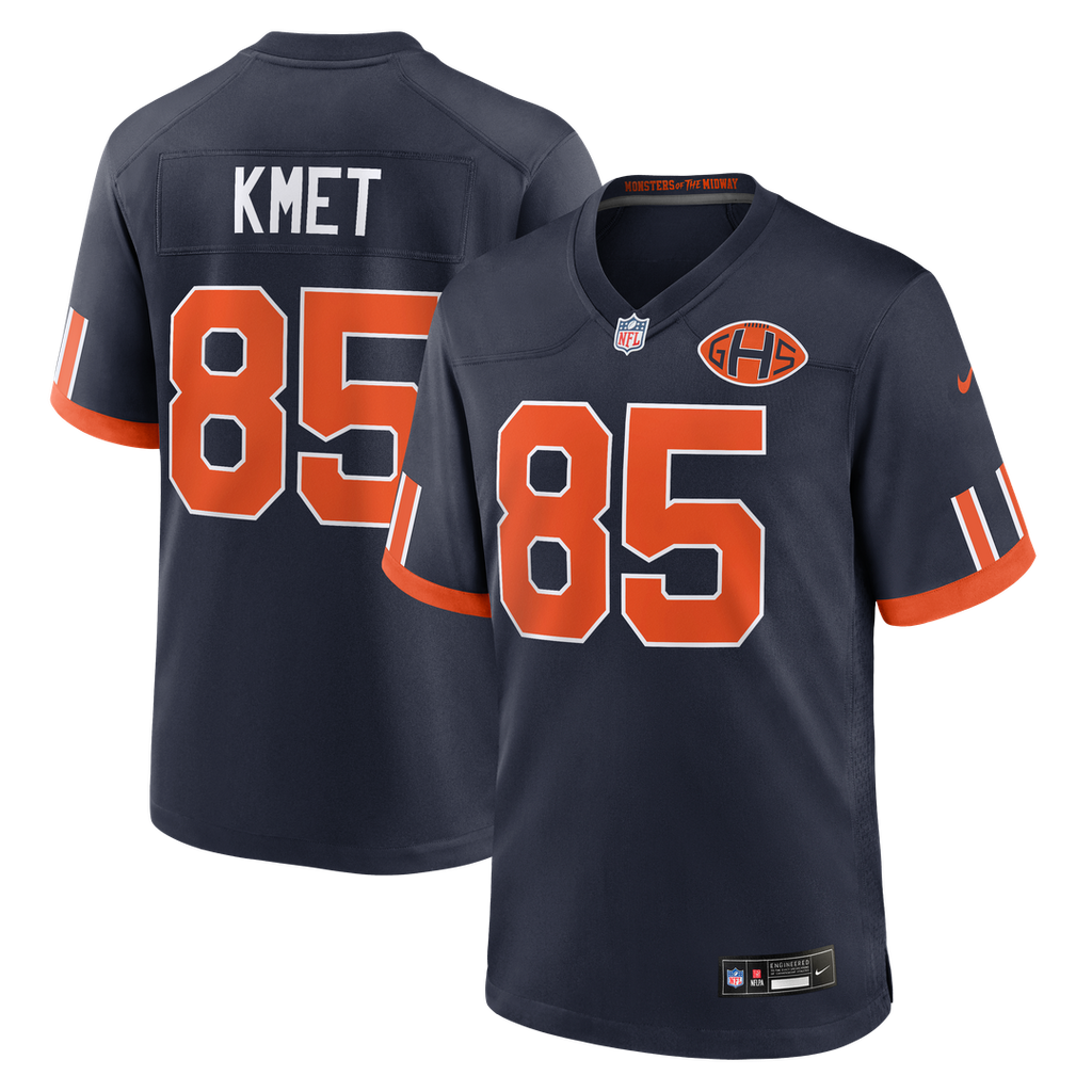 Chicago Bears Cole Kmet Navy 2026 Rivalries Collection Game Jersey product image 1, provided for visual reference and